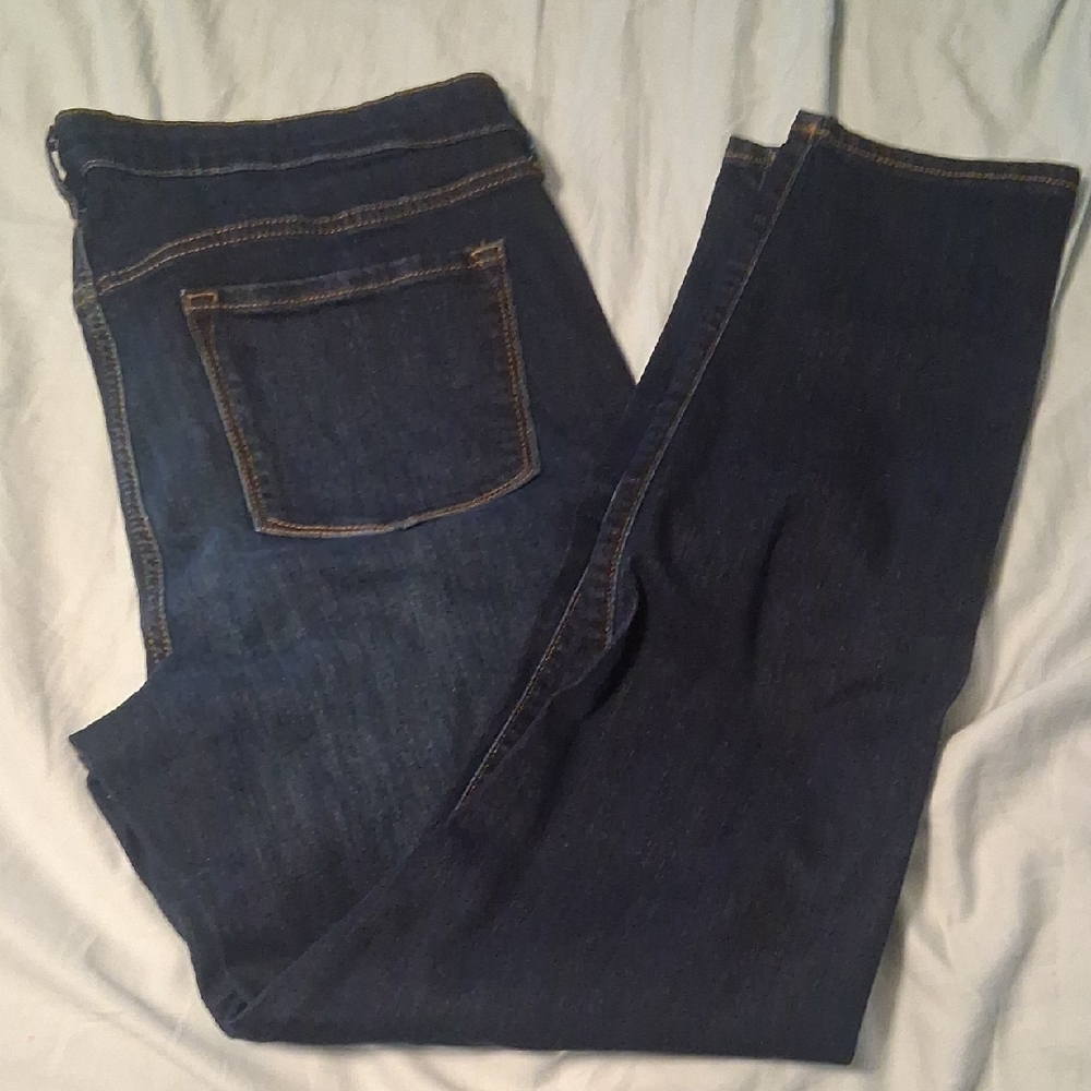 Old Navy Women's Skinny Jeans - Dark Blue